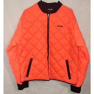 Full Send Orange Quilted Jacket Orange-black Men's Size XL. See measurements in